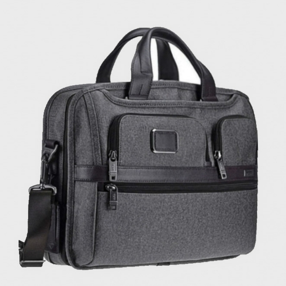 NWT TUMI RFID Anti-Theft Expandable Alpha 3 Anthracite Laptop Bag & Briefcase - Picture 3 of 9